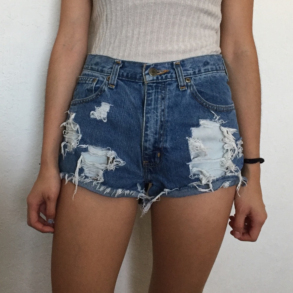 ❌SOLD❌ on MERCARI Denim High waisted shorts